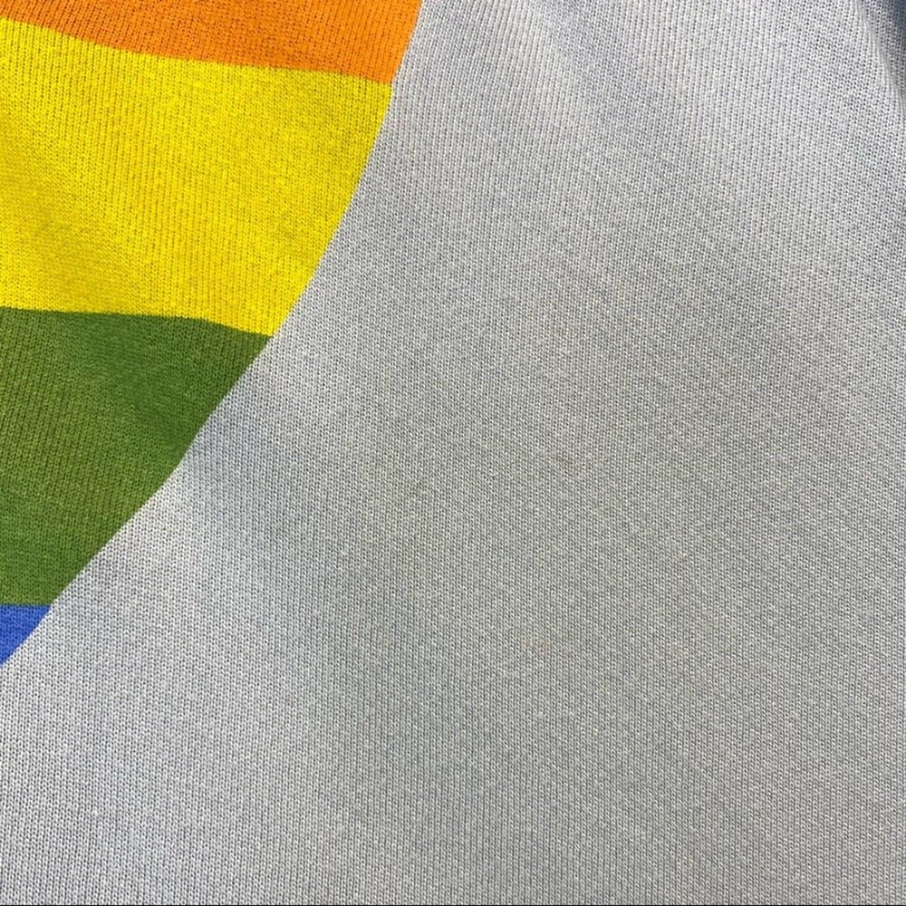Sundry Crewneck 0 XS Rainbow Heart Long Sleeve Lightweight Pullover Top Pride - Picture 4 of 7